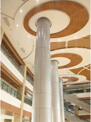 panel de revestimiento de la longitud del panel del máximo 5000m m del techo del metal del centro comercial o fachada sólido de aluminio
