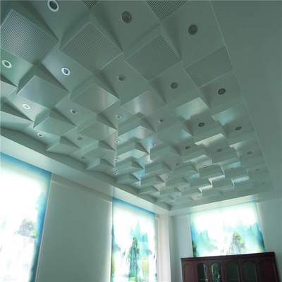 diseño de aluminio del techo del auditorio del metal de 3m m del diseño grueso del techo