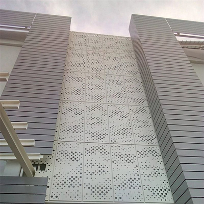 fachada de aluminio perforada exterior de los paneles de las fachadas del edificio del metal 1000x1000
