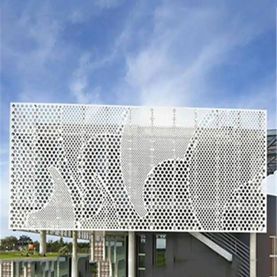 La pared decorativa exterior perforada del metal artesona la aleación de aluminio 2-5m m