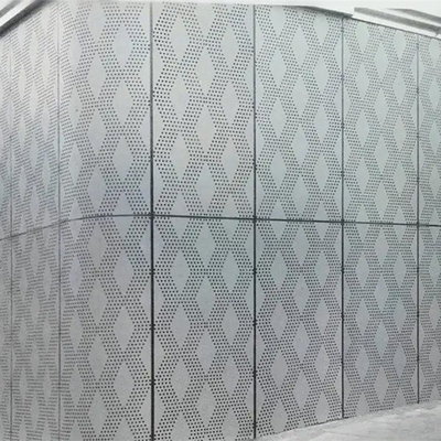 La pared decorativa exterior perforada del metal artesona la aleación de aluminio 2-5m m