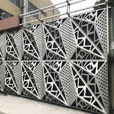El laser de aluminio de la fachada 3D cortó el modelo modificado para requisitos particulares de los paneles de pared del metal