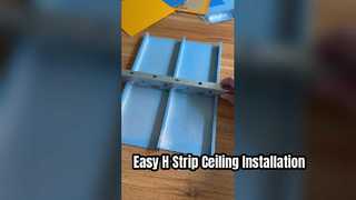 Guión de vídeo de instalación de techo con tira en H