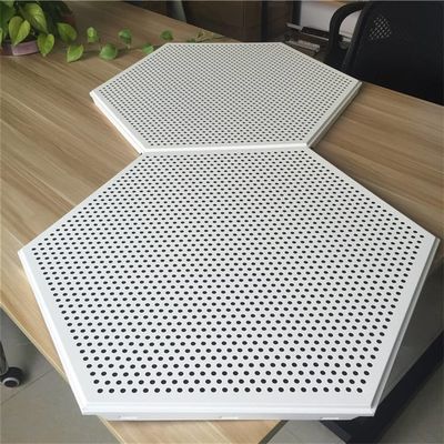 Techo de aluminio del metal de la suspensión hexagonal
