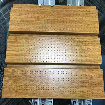 Paneles de techo de aluminio perforado con perfil en G para techo de metal de aluminio