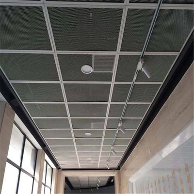 800x800 Mesh Ceiling Panel Aluminum Hook en el alambre Mesh Ceiling Tiles de 20x40m m