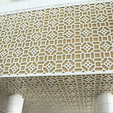 Panel de corte por láser de patrón personalizado Panel de pared perforado PVDF de metal