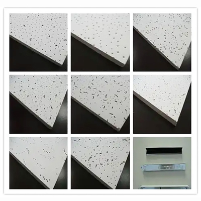 Incombustibles perforados ponen en fibra acústica del mineral de la teja 15m m del techo