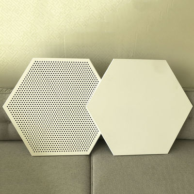 Los paneles de techo hexagonales de aluminio metálico 404 mm