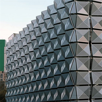 Los paneles de aluminio de aluminio perforados de la fachada del panel de revestimiento 300x1200m m