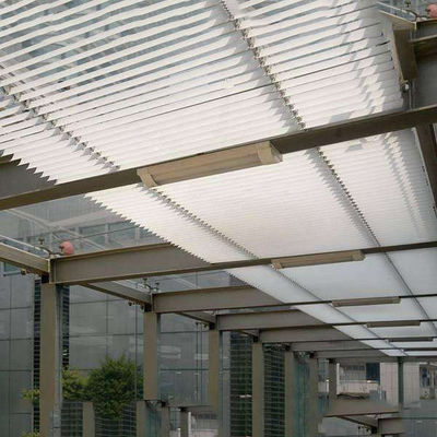Persianas exteriores transpirables de aluminio de 85 mm con lamas orientables