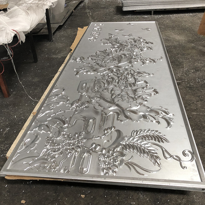 Superficie convexa Aluminio Metal Techo Escultura tridimensional Placa en relieve Lisa Plana