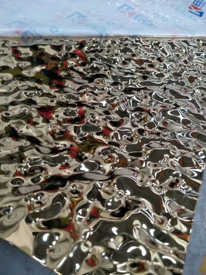 Espejo de acero inoxidable Placa corrugada Techo 20 mm Espesor impermeable