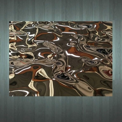 Espejo de acero inoxidable Placa corrugada Techo 20 mm Espesor impermeable