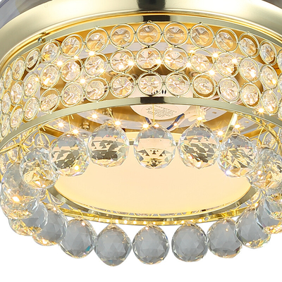 el lumen 9W de la luz de techo del diámetro LED de 100m m selló a Crystal Lampshade de aluminio