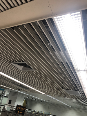 grueso de aluminio de la pantalla 0.5m m del techo B del metal de 200x3000m m