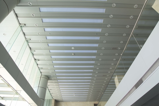 tira de aluminio 400m m del techo H del metal de los aeropuertos fáciles desmontar