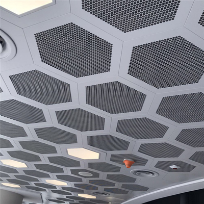 Clip hexagonal de aluminio en el grueso del techo 0.7m m para Convention Center