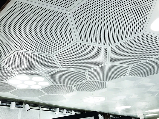 Clip hexagonal del color adaptable en el techo 404m m para la estación de metro