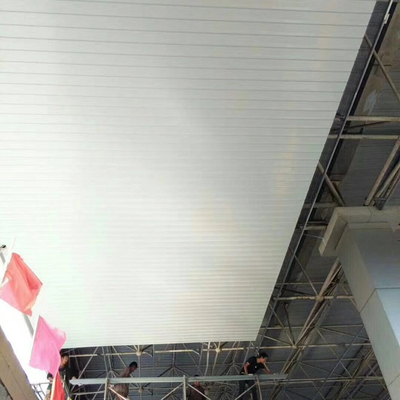 techo de aluminio del metal de la tira de la altura C de 16m m para el centro comercial