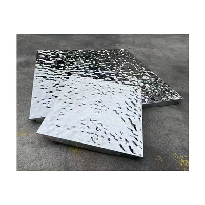 filo de acero inoxidable del panel de techo de la ondulación del agua de 600x600m m