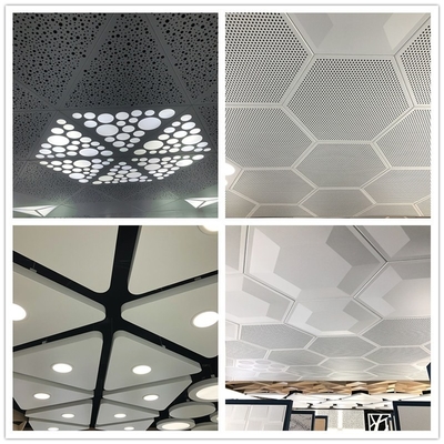 Aluminio hexagonal Clip-en el techo para la decoración de la pared de Convention Center