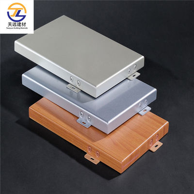 Pvdf Revestimiento gabinete de aluminio exterior revestimiento de pared de metal 2.0mm 2.5mm 3.0mm